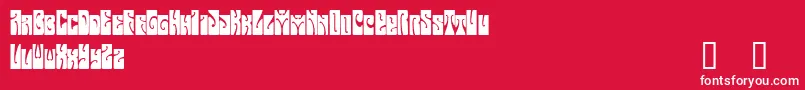 ButterfieldDemo Font – White Fonts on Red Background