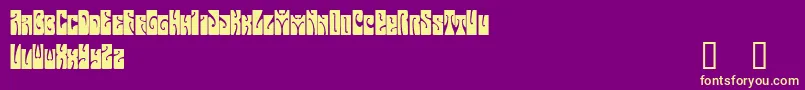 ButterfieldDemo Font – Yellow Fonts on Purple Background