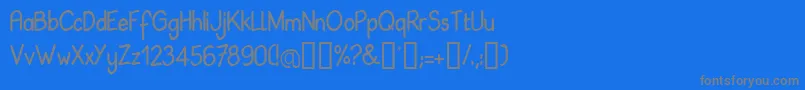 Babil Font – Gray Fonts on Blue Background