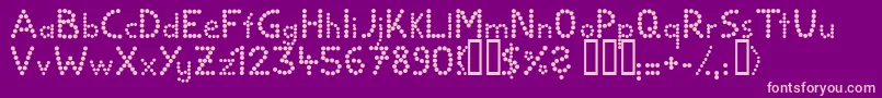 Ball ffy Font – Pink Fonts on Purple Background