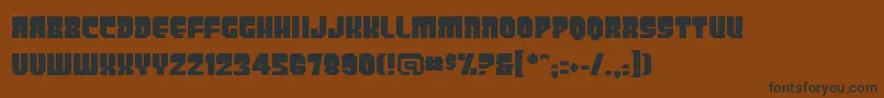 Panicbuttonbb Font – Black Fonts on Brown Background