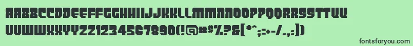 Panicbuttonbb Font – Black Fonts on Green Background