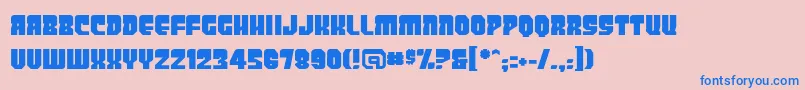 Panicbuttonbb Font – Blue Fonts on Pink Background