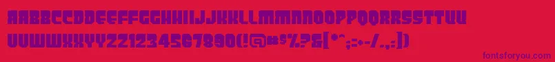 Panicbuttonbb Font – Purple Fonts on Red Background