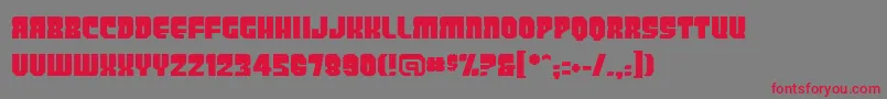 Panicbuttonbb Font – Red Fonts on Gray Background