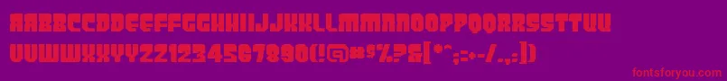 Panicbuttonbb Font – Red Fonts on Purple Background