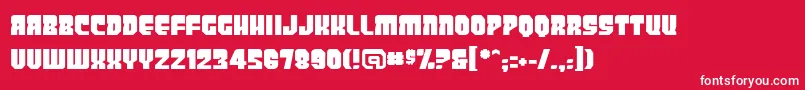 Panicbuttonbb Font – White Fonts on Red Background