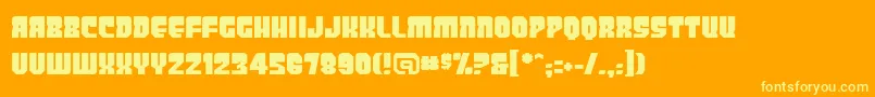 Panicbuttonbb Font – Yellow Fonts on Orange Background