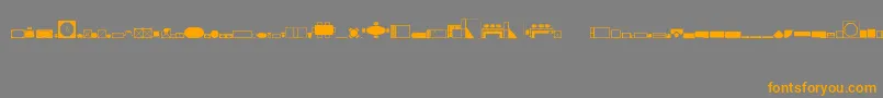 fuente HomeplanningRegular – Fuentes Naranjas Sobre Fondo Gris