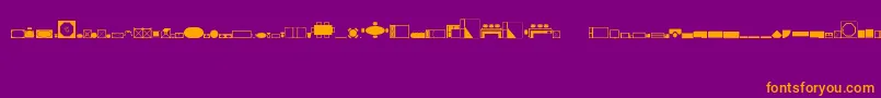 En savoir plus sur la police HomeplanningRegular Police HomeplanningRegular – polices orange sur fond violet