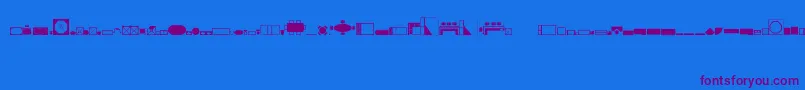 HomeplanningRegular Font – Purple Fonts on Blue Background