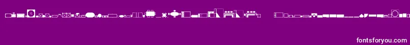 Police HomeplanningRegular – polices blanches sur fond violet