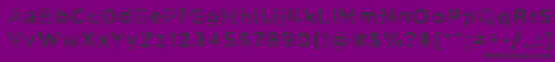 PabellonaCTriplex Font – Black Fonts on Purple Background