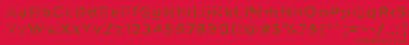 PabellonaCTriplex Font – Brown Fonts on Red Background