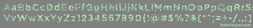 PabellonaCTriplex Font – Green Fonts on Gray Background