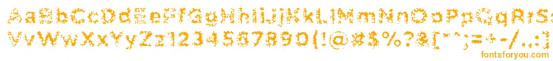 PabellonaCTriplex Font – Orange Fonts on White Background