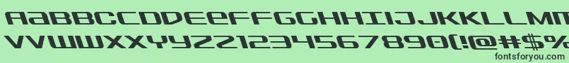 Sdfleft Font – Black Fonts on Green Background