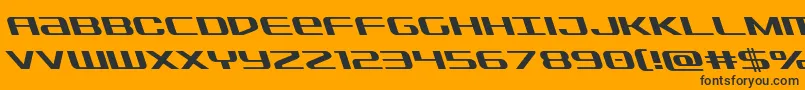 Sdfleft Font – Black Fonts on Orange Background