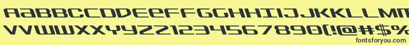 Sdfleft Font – Black Fonts on Yellow Background