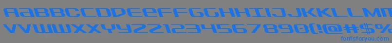 Sdfleft Font – Blue Fonts on Gray Background