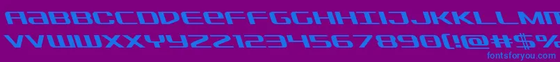 Sdfleft Font – Blue Fonts on Purple Background