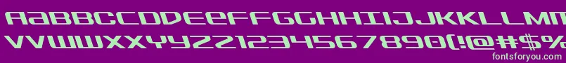 Sdfleft Font – Green Fonts on Purple Background