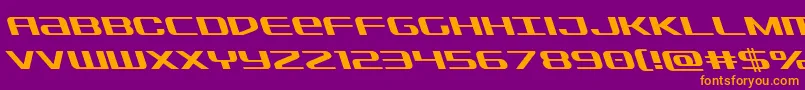 Sdfleft Font – Orange Fonts on Purple Background