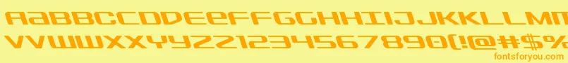 Sdfleft Font – Orange Fonts on Yellow Background