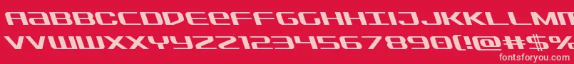 Sdfleft Font – Pink Fonts on Red Background