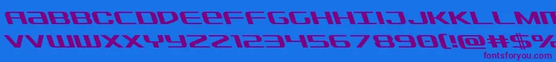 Sdfleft Font – Purple Fonts on Blue Background