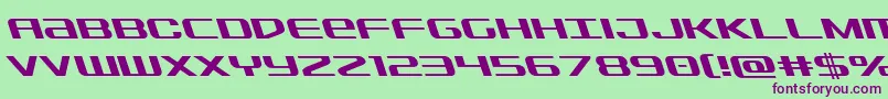 Sdfleft Font – Purple Fonts on Green Background