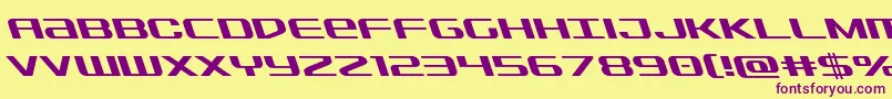 Sdfleft Font – Purple Fonts on Yellow Background