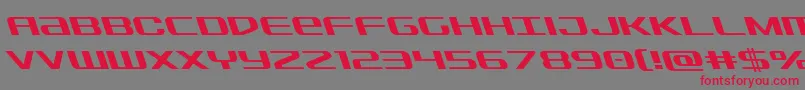フォントSdfleft – 赤い文字の灰色の背景