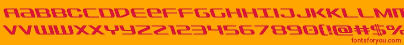 Sdfleft Font – Red Fonts on Orange Background