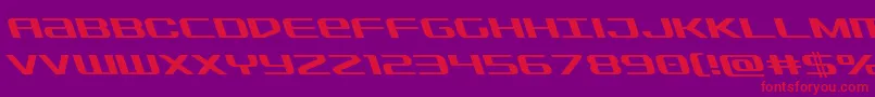 Sdfleft Font – Red Fonts on Purple Background