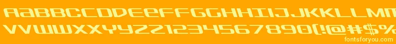 Sdfleft Font – Yellow Fonts on Orange Background