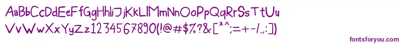 BleeGuysEs Font – Purple Fonts on White Background