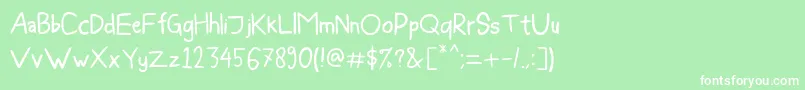 BleeGuysEs Font – White Fonts on Green Background