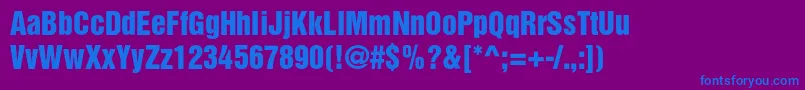 Więcej informacji o czcionce Bastionkontrastaltc Czcionka Bastionkontrastaltc – niebieskie czcionki na fioletowym tle