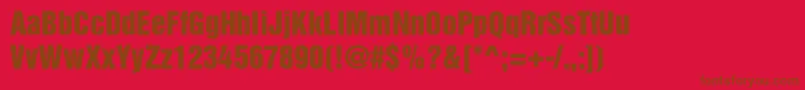 Шрифт Bastionkontrastaltc – коричневые шрифты на красном фоне