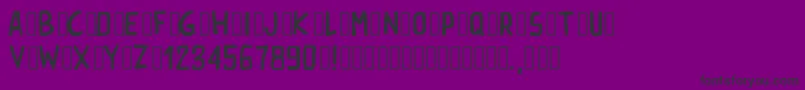 Pwrectangle Font – Black Fonts on Purple Background