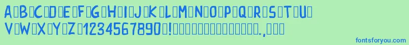 fuente Pwrectangle – Fuentes Azules Sobre Fondo Verde