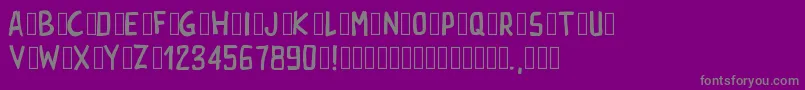 Pwrectangle Font – Gray Fonts on Purple Background