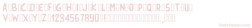 Pwrectangle Font – Pink Fonts on White Background