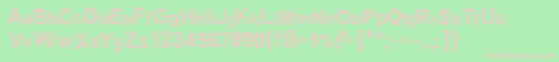 Halebopp Font – Pink Fonts on Green Background