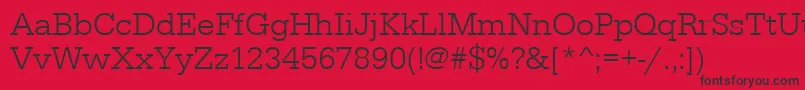 Serifadeelig Font – Black Fonts on Red Background