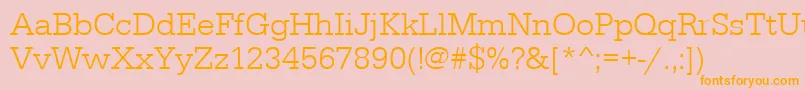 Serifadeelig Font – Orange Fonts on Pink Background