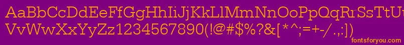 Serifadeelig Font – Orange Fonts on Purple Background