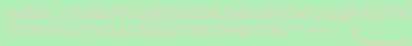 Serifadeelig Font – Pink Fonts on Green Background