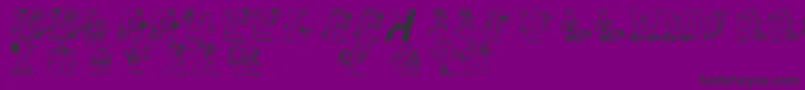 Шрифт MotscroizesRegular – чёрные шрифты на фиолетовом фоне